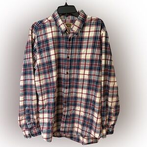 Classic Plaid Men's Shirt Foundry Supply Co size Large Tall